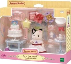 Sylvanian Families Feest Speelset- Tuxedo Kat Meisje