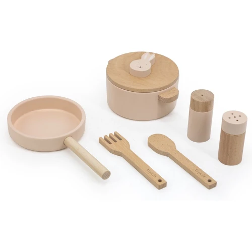 Trixie Keuken, Accessoires - Houten Pannenset Mrs. Rabbit 3 Trixie Keuken, Accessoires - Houten Pannenset Mrs. Rabbit