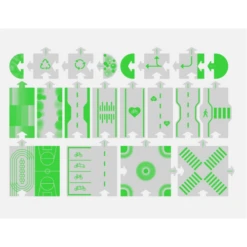 Way To Play Kartonnen Autobaan - Downtown 14-delig -Kinderspeelgoed Verkoopwinkel way to play kartonnen autobaan downtown 14 delig 2